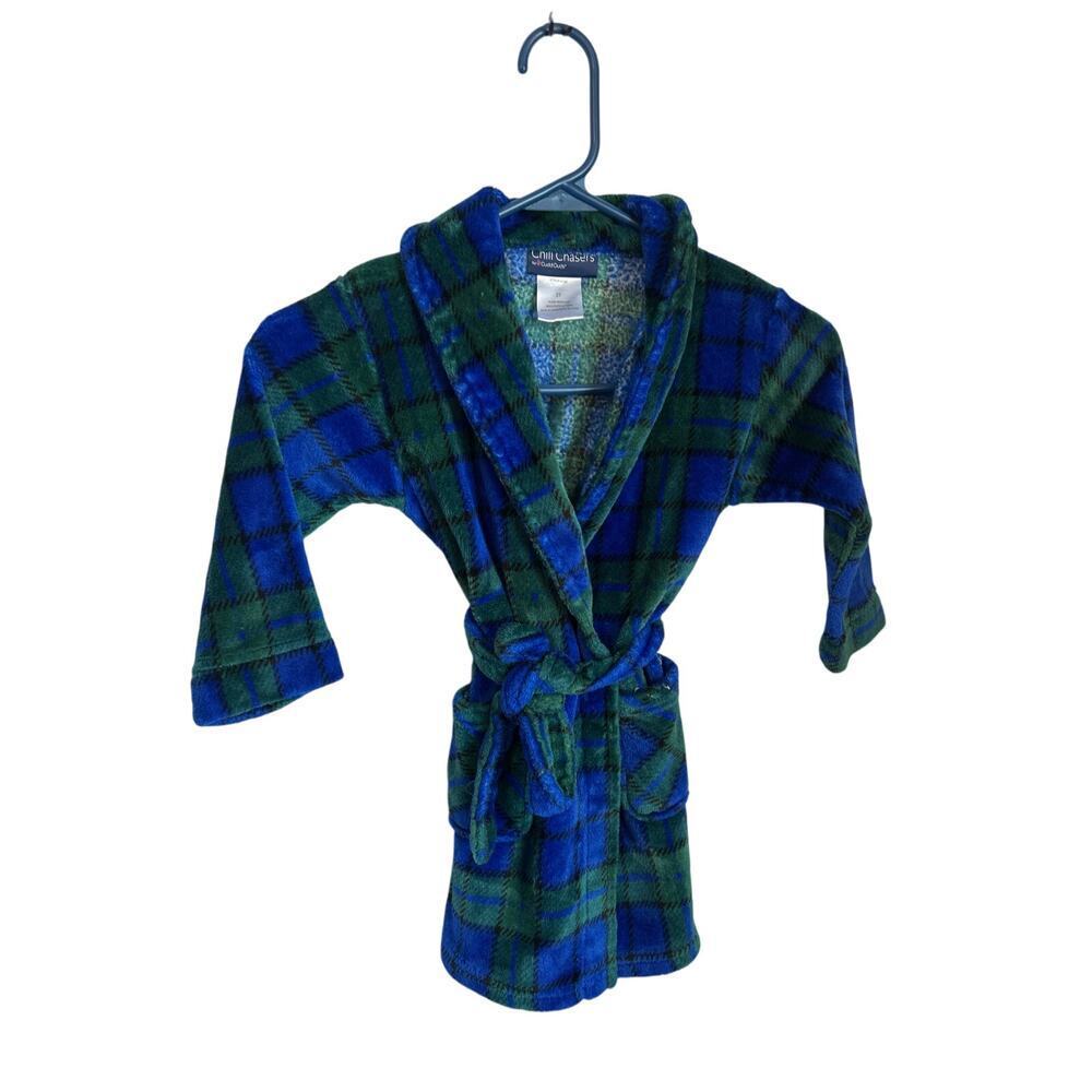 Chill Chasers by Cuddl Duds Toddler Boys Fleece Bath robe size 2T